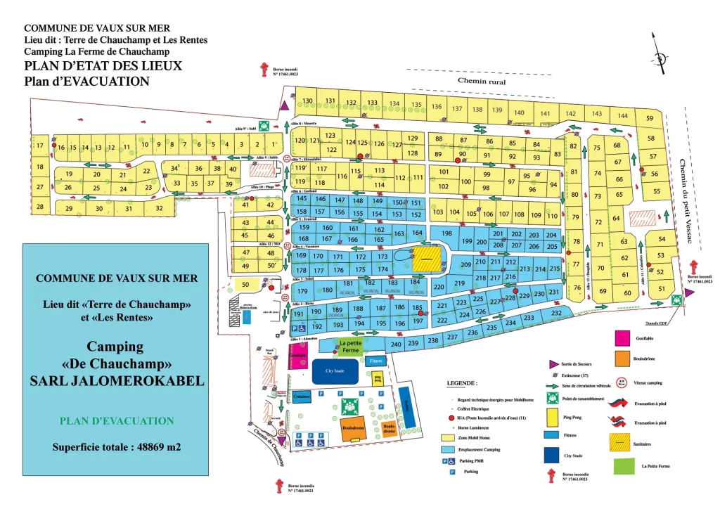 Plan Camping Chauchamps